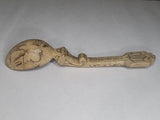 Original Estonian 1941 Prisoner of War Carved Wooden Spoon