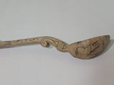 Original Estonian 1941 Prisoner of War Carved Wooden Spoon