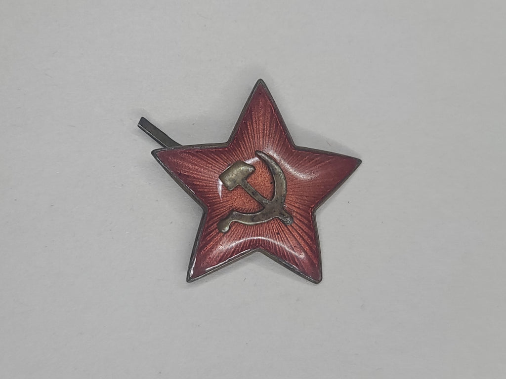Original Soviet Cap Star 2 Piece Construction (as-is)