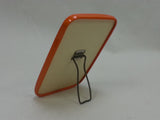 Original German Shaving Mirror w/ Orange Cellophane Trim
