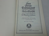 1933 German New Testament Protestant Bible with Psalms (1937 Inscription)