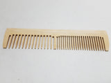 Wooden Comb with Russian Writing