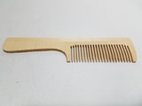 Wooden Comb with Handle - Russian Writing