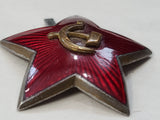Orignal Soviet Two Piece Cap Star 35mm (Broken Prong)