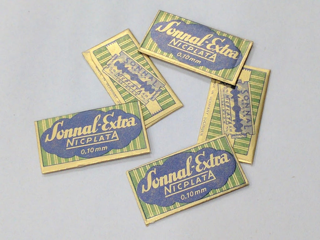 5 Original German Sonnal Extra Razor Blades